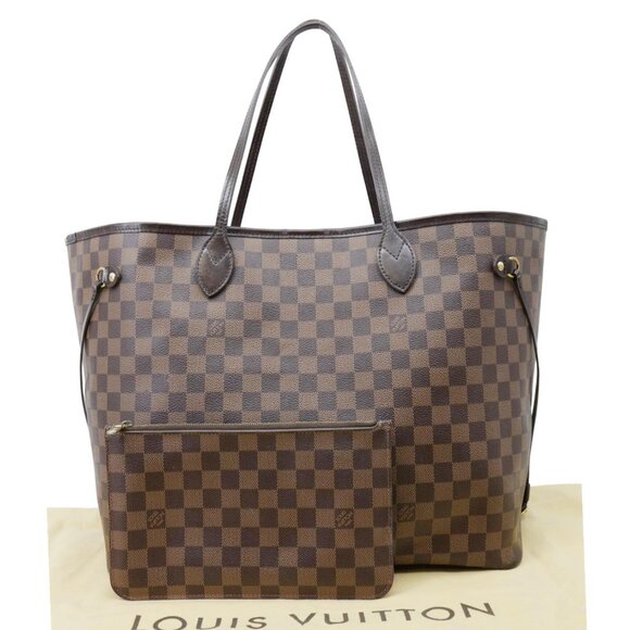 Louis Vuitton Neverfull GM Damier Ebene Shoulder Bag Brown - Picture 3 of 16